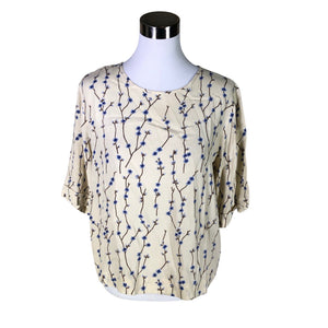 Unisex Libertine-Libertine - Lühikeste käistega pluus, suurus 34 - Looduslik valge (1)