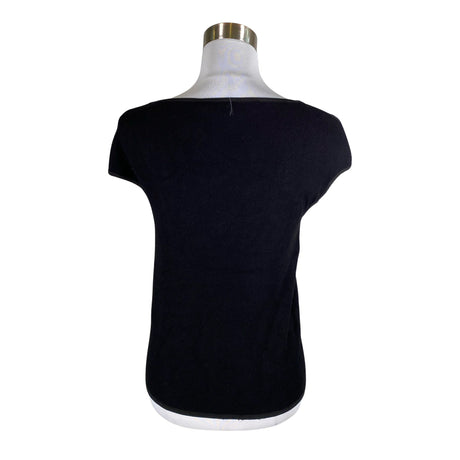 Unisex Versace Collection - Lühikeste käistega pluus, suurus 36 - Must (2)