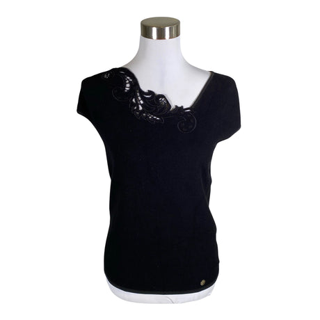 Unisex Versace Collection - Lühikeste käistega pluus, suurus 36 - Must ()
