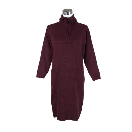 Unisex Massimo Dutti - Kootud kleit, suurus 34 - Veinipunane ()