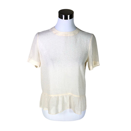 Unisex Samsoe&Samsoe - Lühikeste käistega pluus, suurus 34 - Looduslik valge ()