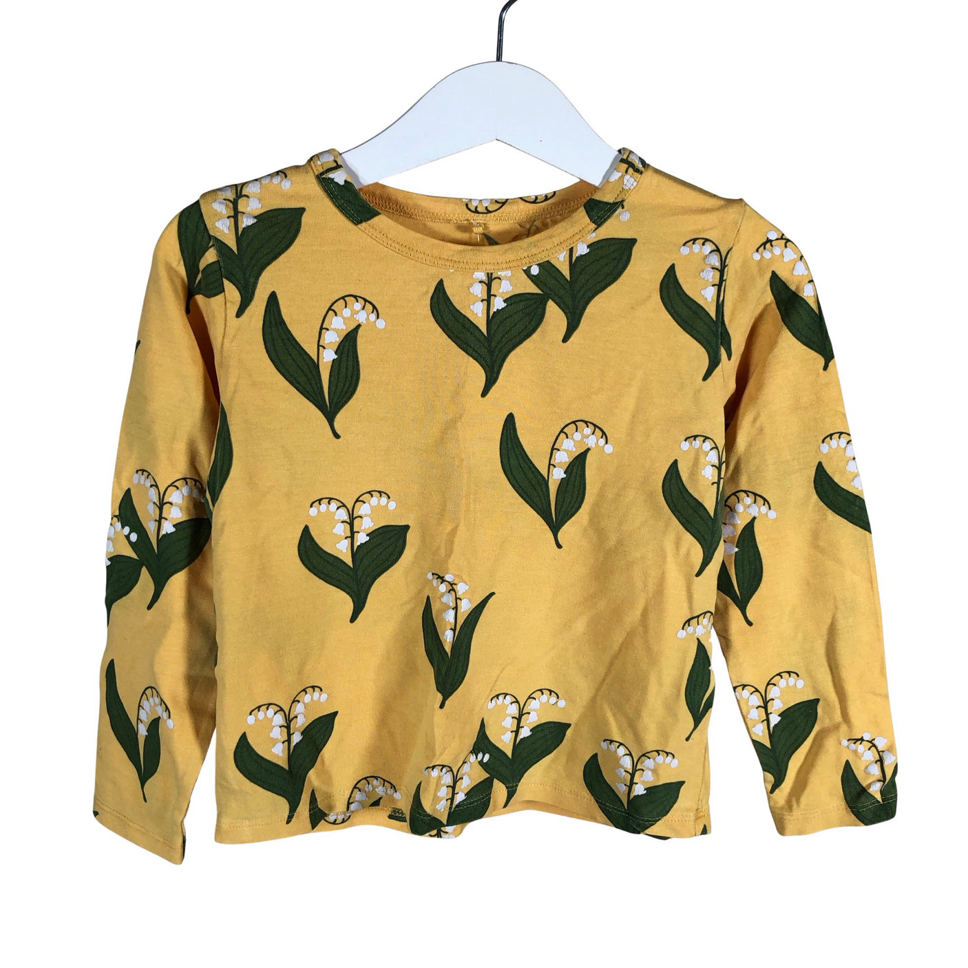 Unisex Mini Rodini - Trikotaažist pluus, suurus 92 - 98 - Kollane (1)