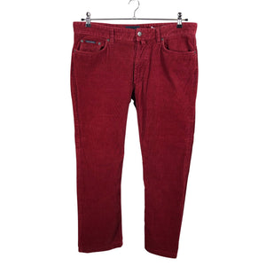 Unisex Gant - Sametpüksid, suurus W34 - Veinipunane (1)