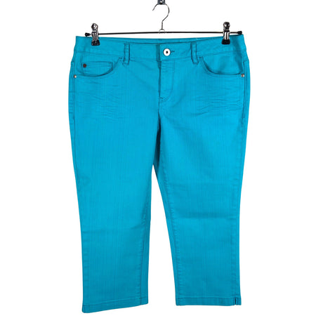 Unisex Esprit - Teksast poolpikad püksid, suurus W30 - Türkiis ()