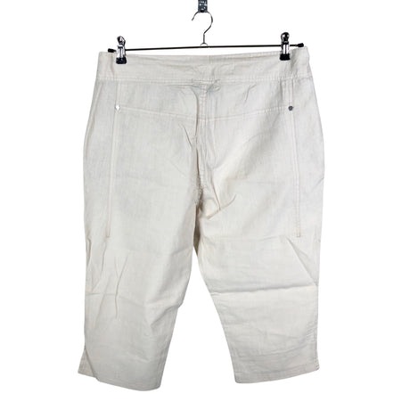 Unisex Luhta - Mittevenivad poolpikad püksid, suurus 44 - Beige (2)