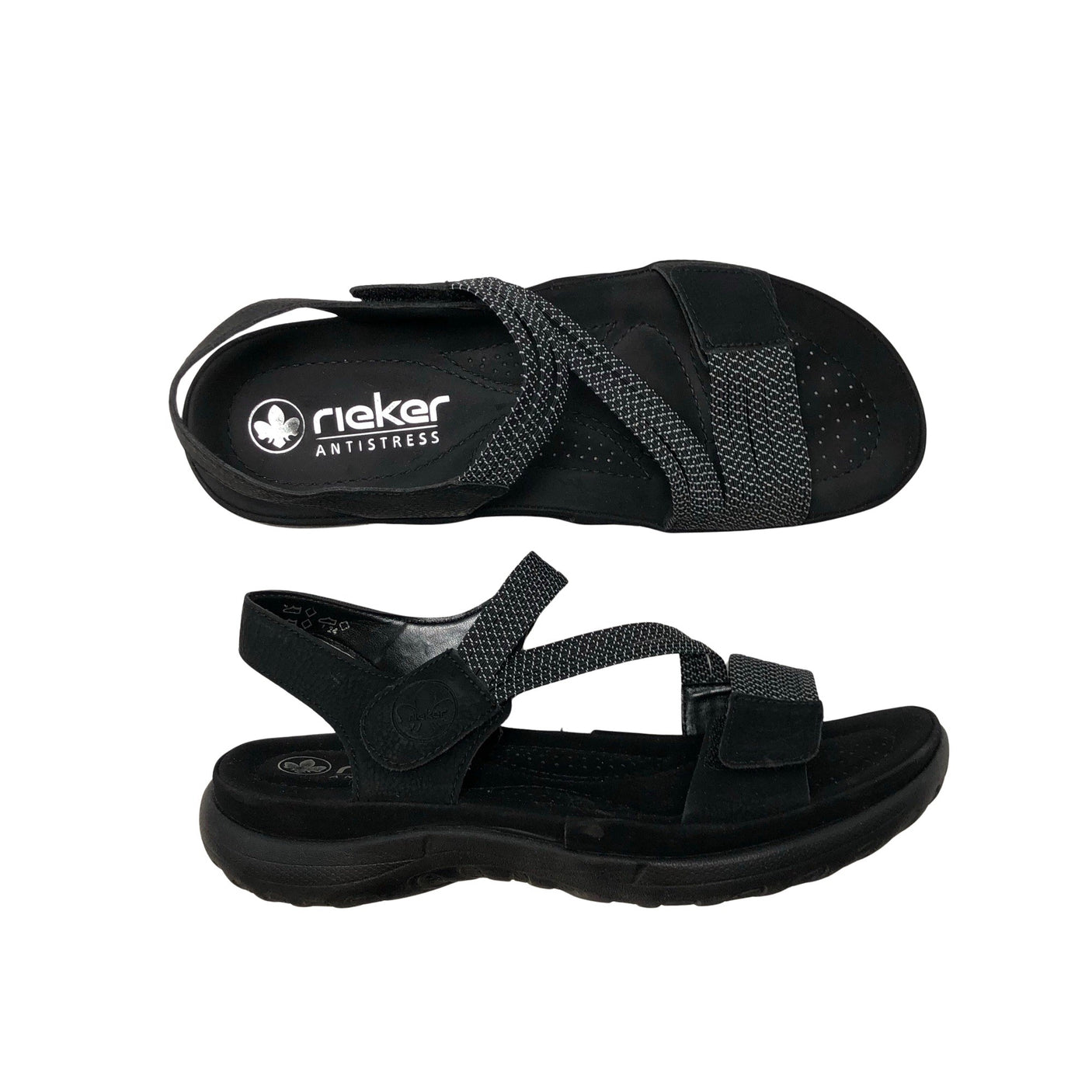 Unisex Rieker - Rihmikud, suurus 39 - Must (1)