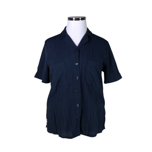 Unisex Atelier Goldner Schnitt - Lühikeste käistega pluus, suurus 42 - Sinine (1)