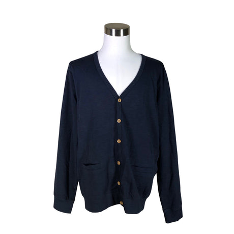 Unisex Solid - Kardigan, suurus XL - Sinine ()