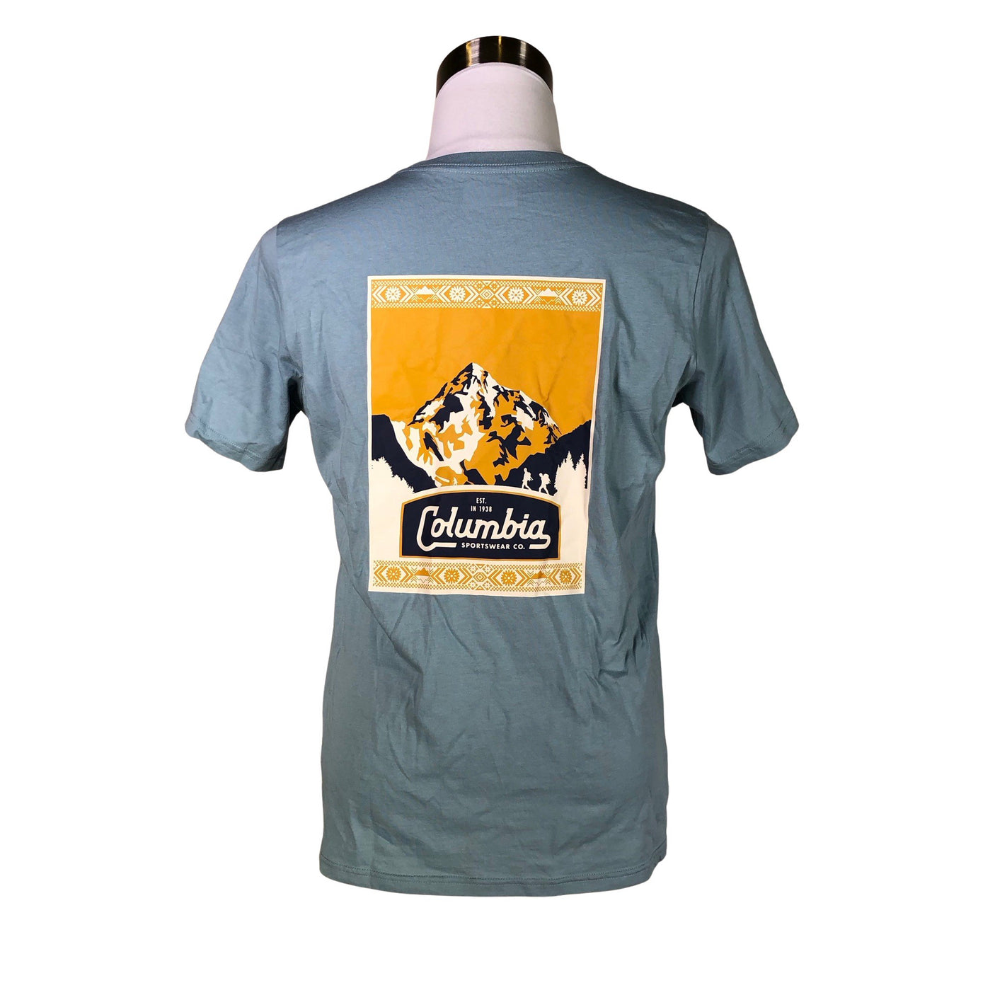 Unisex Columbia - T-särk, suurus M - Türkiis (2)