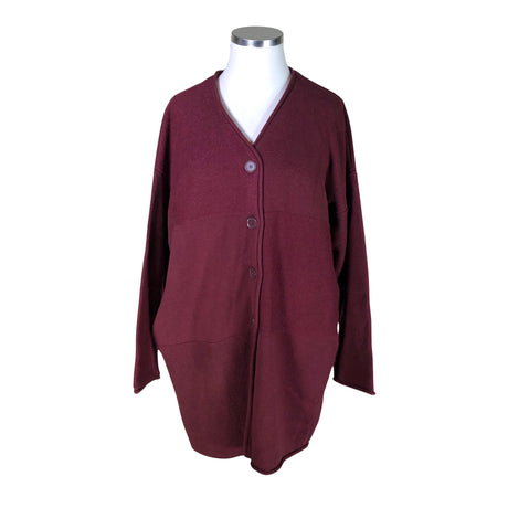 Unisex Gudrun Sjöden - Kardigan, suurus 48 - Veinipunane ()
