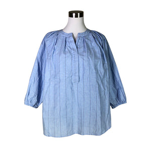 Unisex Repeat - Lühikeste käistega pluus, suurus 38 - Helesinine (1)