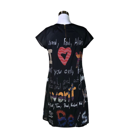 Unisex Desigual - Õhuke kleit, suurus 40 - Must (2)