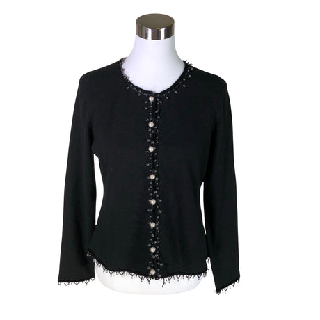 Unisex Yorn - Kardigan, suurus 40 - Must ()