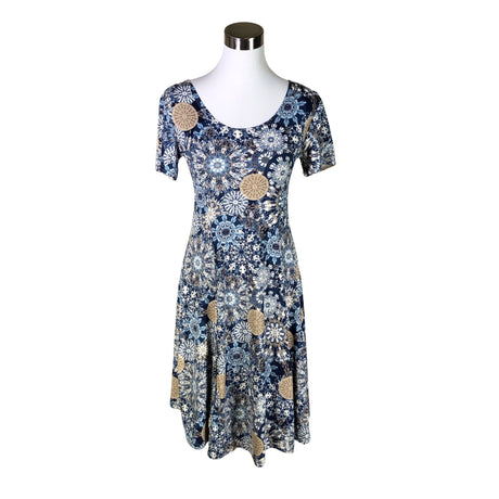 Unisex Paris - Trikotaažist kleit, suurus 36 - Sinine ()