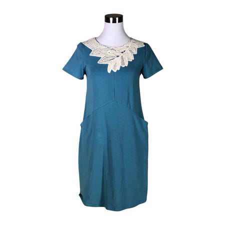 Unisex Lumoan - Trikotaažist kleit, suurus 34 - Türkiis ()