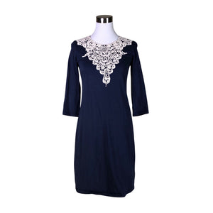 Unisex Lumoan - Trikotaažist kleit, suurus 34 - Sinine (1)