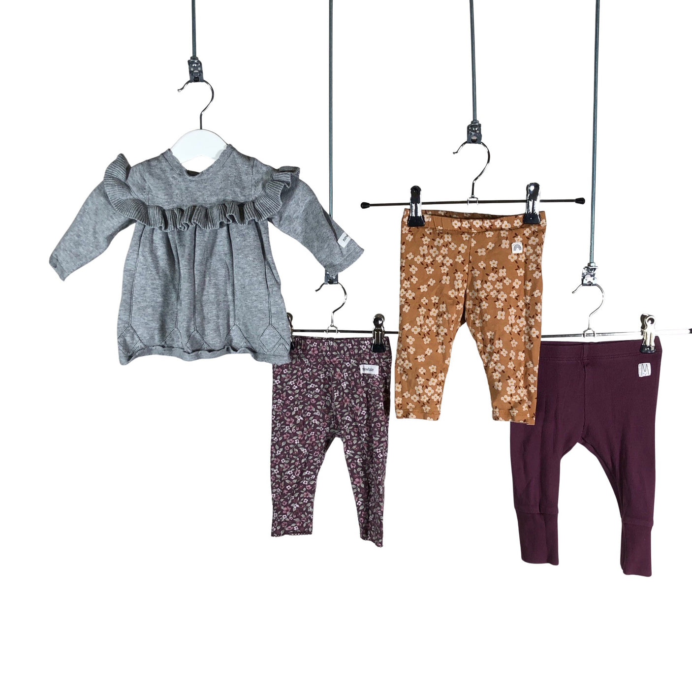 Unisex Newbie - Kootud kleit, suurus 56 - 62 - Hall (1)
