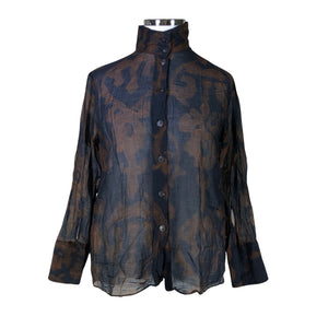 Unisex Massimo Dutti - Pluus, suurus 42 - Pruun (1)