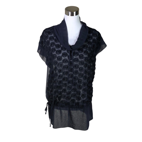 Unisex Lena - Lühikeste käistega pluus, suurus 34 - Sinine ()
