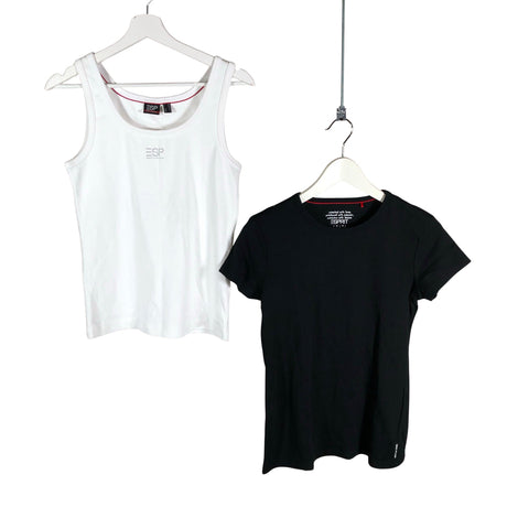 Unisex Esprit - Trikotaažist topp, suurus 38 - Valge ()