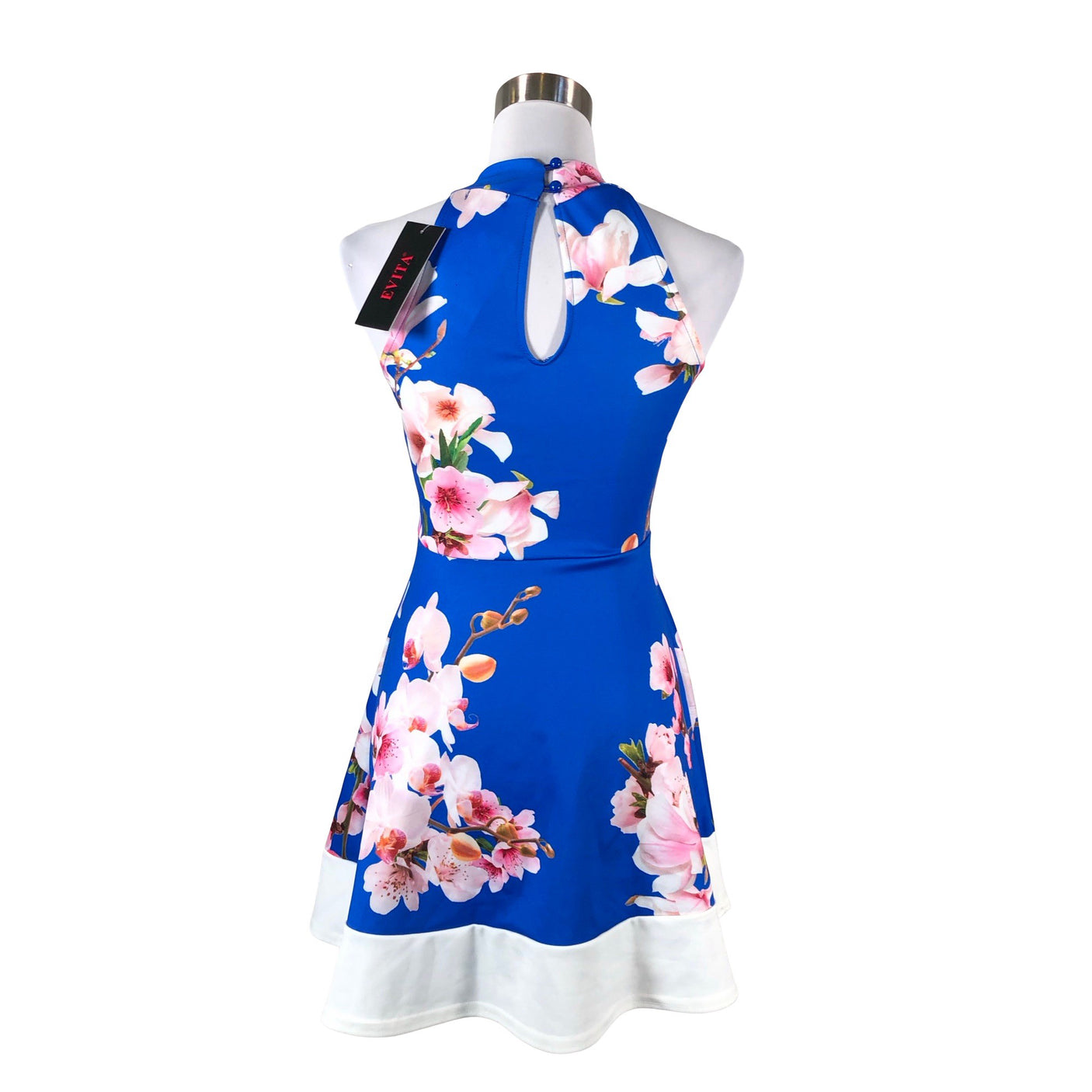 Unisex Evita - Trikotaažist kleit, suurus 34 - Sinine (2)