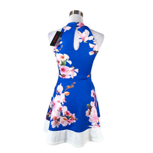 Unisex Evita - Trikotaažist kleit, suurus 34 - Sinine (2)