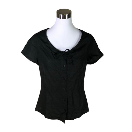 Unisex Lindex - Lühikeste käistega pluus, suurus 40 - Must ()