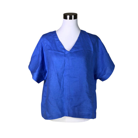 Unisex Nakoa - Lühikeste käistega pluus, suurus 38 - Sinine ()