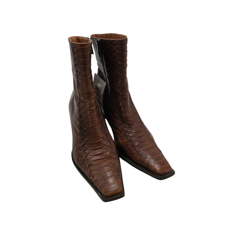 Unisex Angela Falconi - Poolsaapad, suurus 40 - Pruun (2)