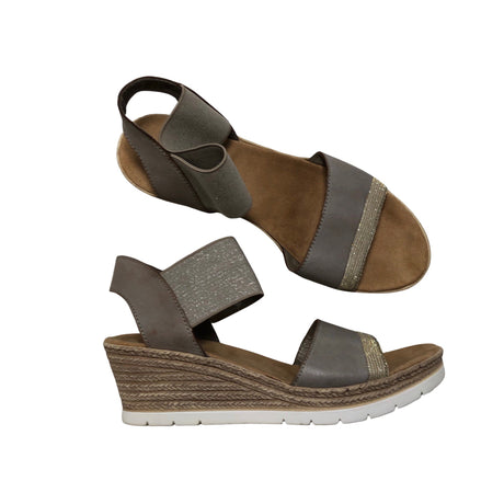 Unisex Rieker - Kiilkontsaga rihmikud, suurus 38 - Hall ()