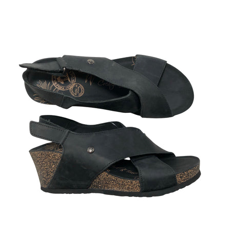Unisex Panama Jack - Kiilkontsaga rihmikud, suurus 38 - Must ()