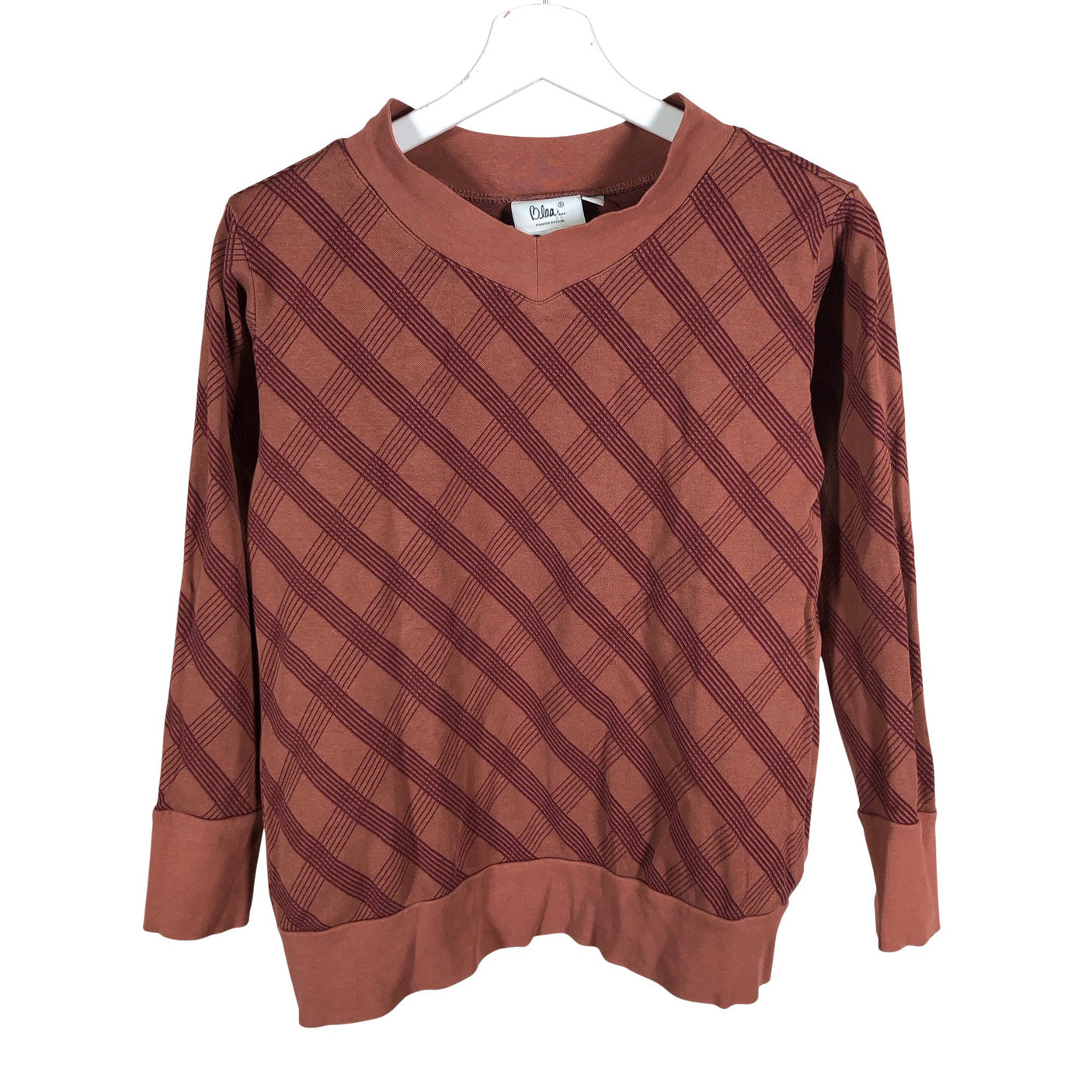 Unisex Blaa - Trikotaažist pluus, suurus 36 - Pruun (1)