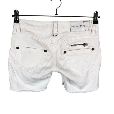 Unisex Freeman T. Porter - Teksast lühikesed püksid, suurus W27 - Valge (2)