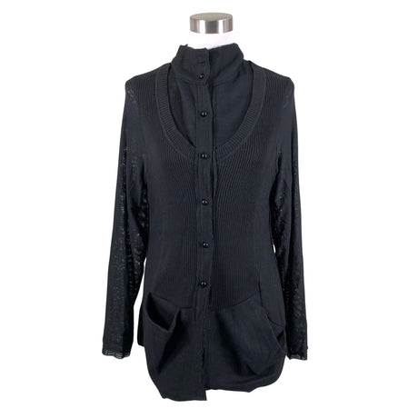Unisex Uldahl - Kardigan, suurus 40 - Must ()