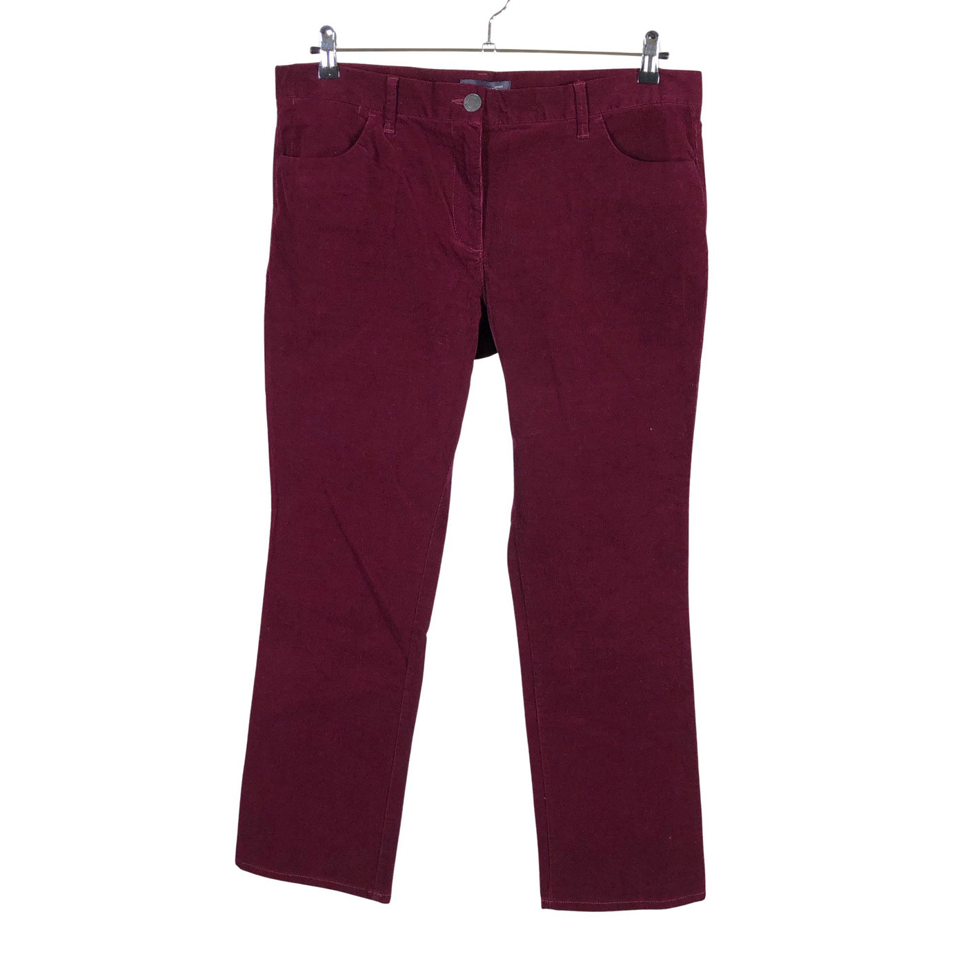 Unisex Marks&Spencer - Sametpüksid, suurus 44 - Veinipunane (1)