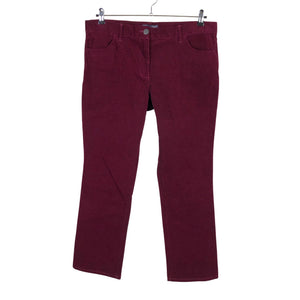Unisex Marks&Spencer - Sametpüksid, suurus 44 - Veinipunane (1)
