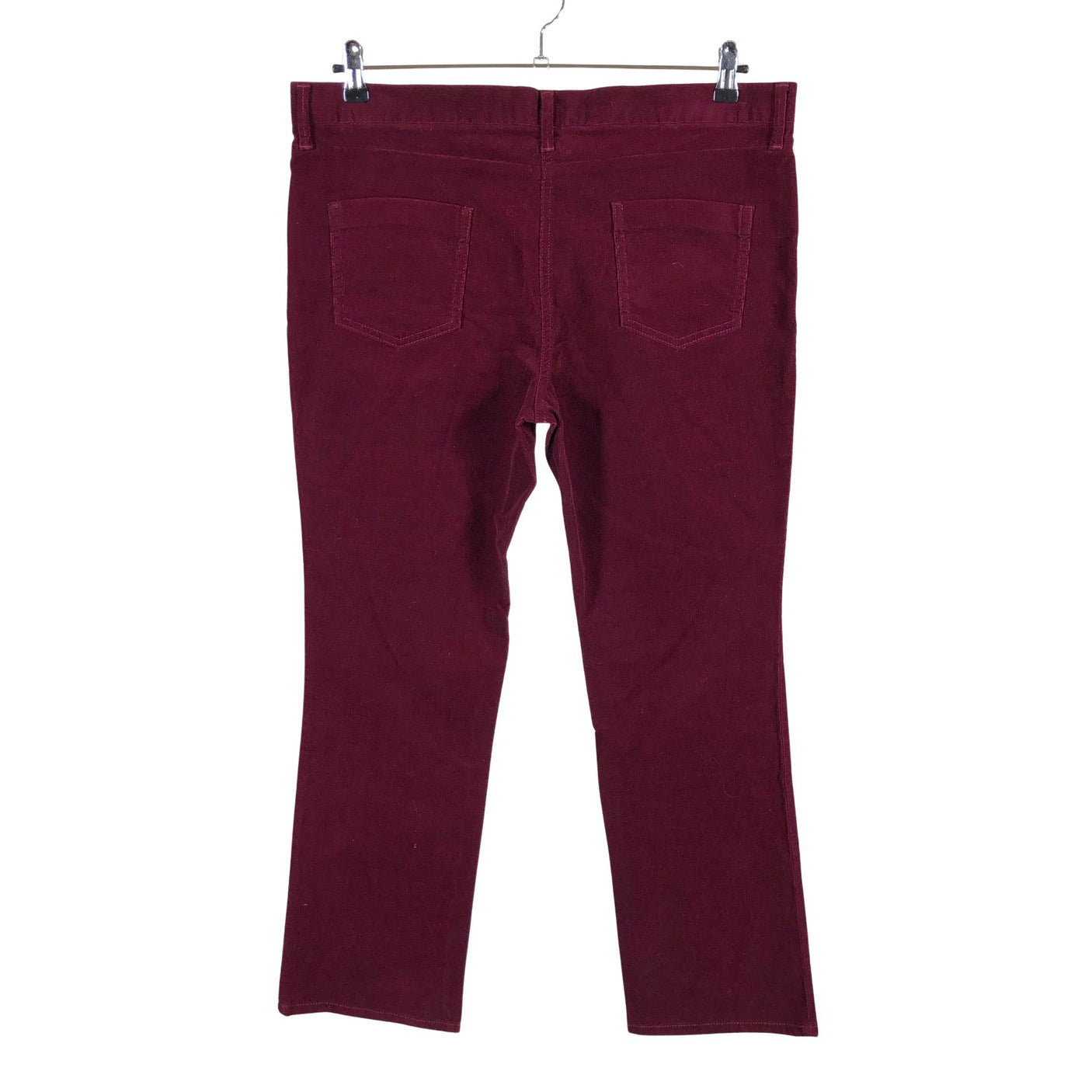 Unisex Marks&Spencer - Sametpüksid, suurus 44 - Veinipunane (2)