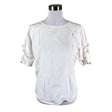 Unisex Yaya - Lühikeste käistega pluus, suurus 36 - Valge ()