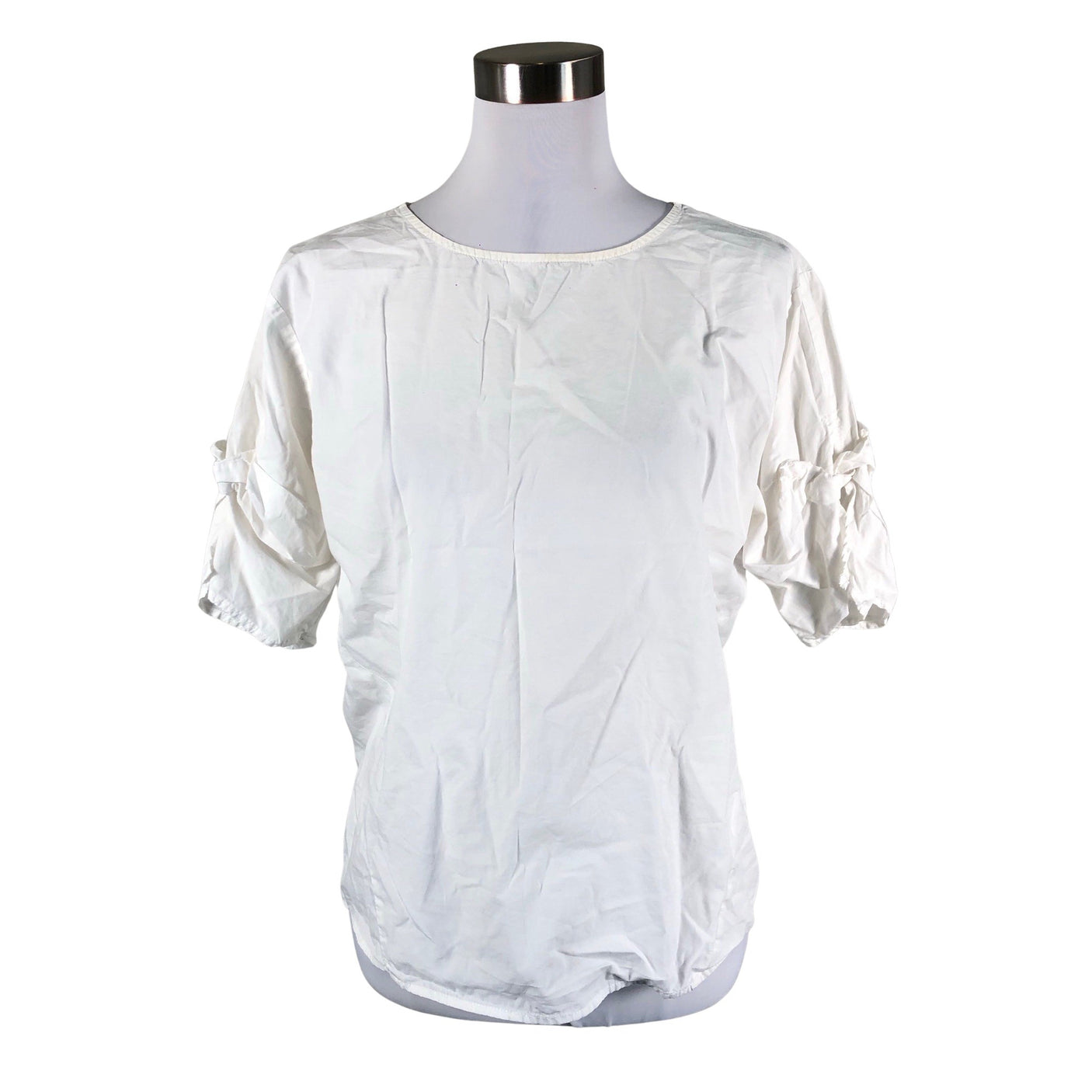 Unisex Yaya - Lühikeste käistega pluus, suurus 36 - Valge (1)