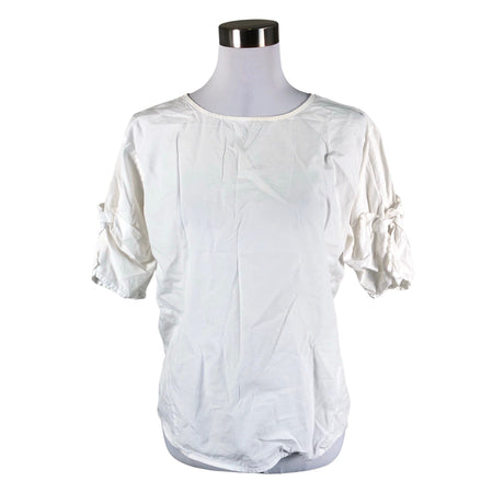 Unisex Yaya - Lühikeste käistega pluus, suurus 36 - Valge ()