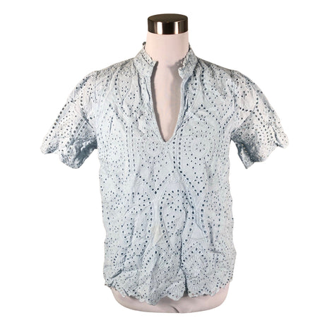 Unisex Y.A.S - Lühikeste käistega pluus, suurus 40 - Helesinine ()