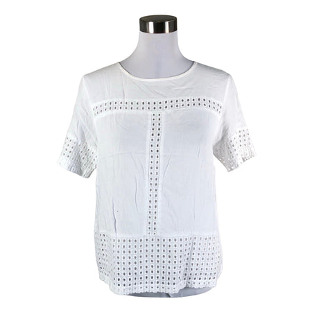 Unisex Bon'A Parte - Lühikeste käistega pluus, suurus 38 - Valge ()