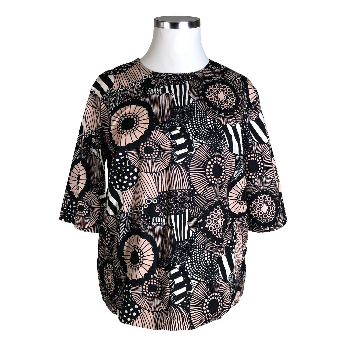Unisex Marimekko - Lühikeste käistega pluus, suurus 42 - Heleroosa (1)