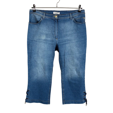 Unisex Voglia - Teksast poolpikad püksid, suurus 42 - Sinine ()