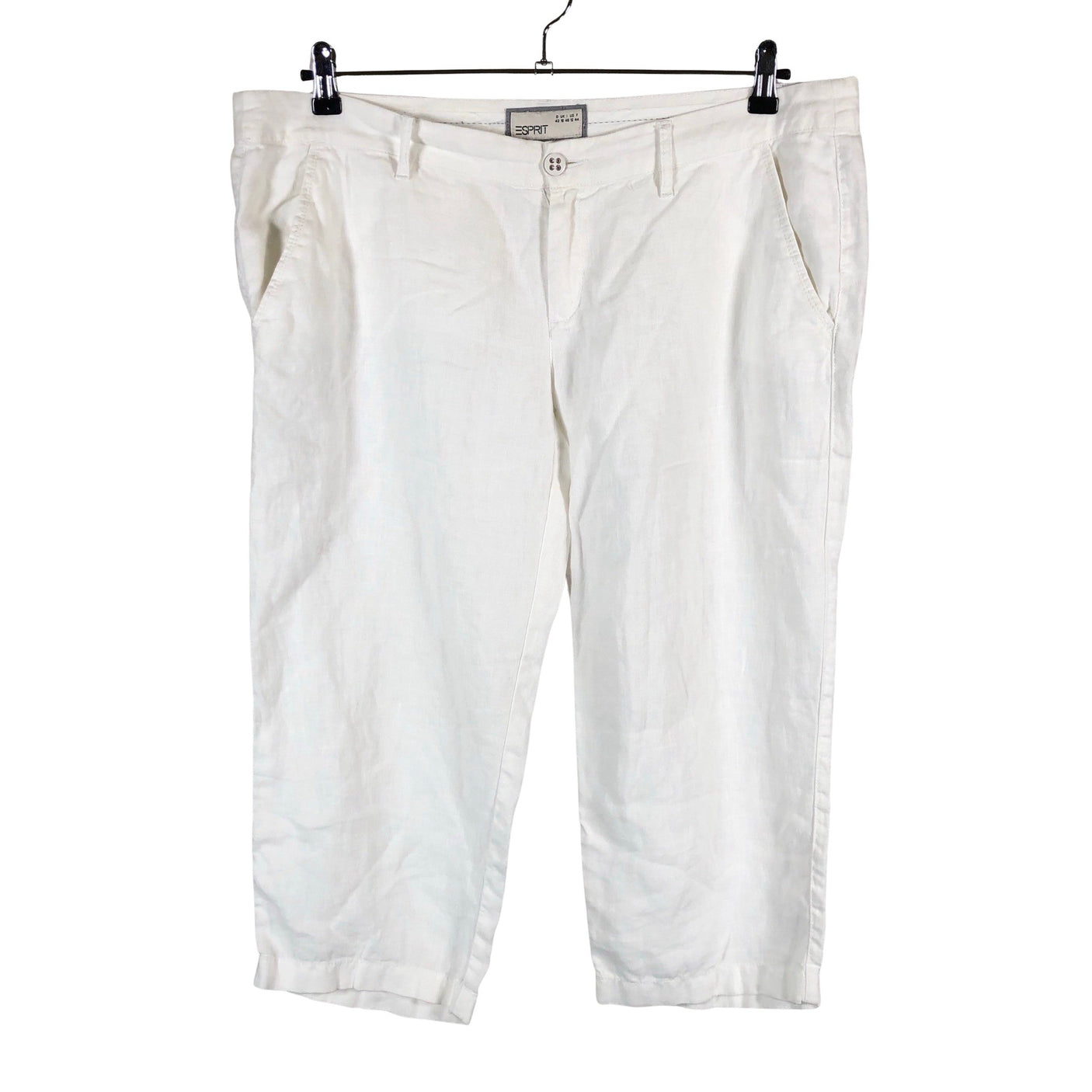 Unisex Esprit - Mittevenivad poolpikad püksid, suurus 42 - Valge (1)