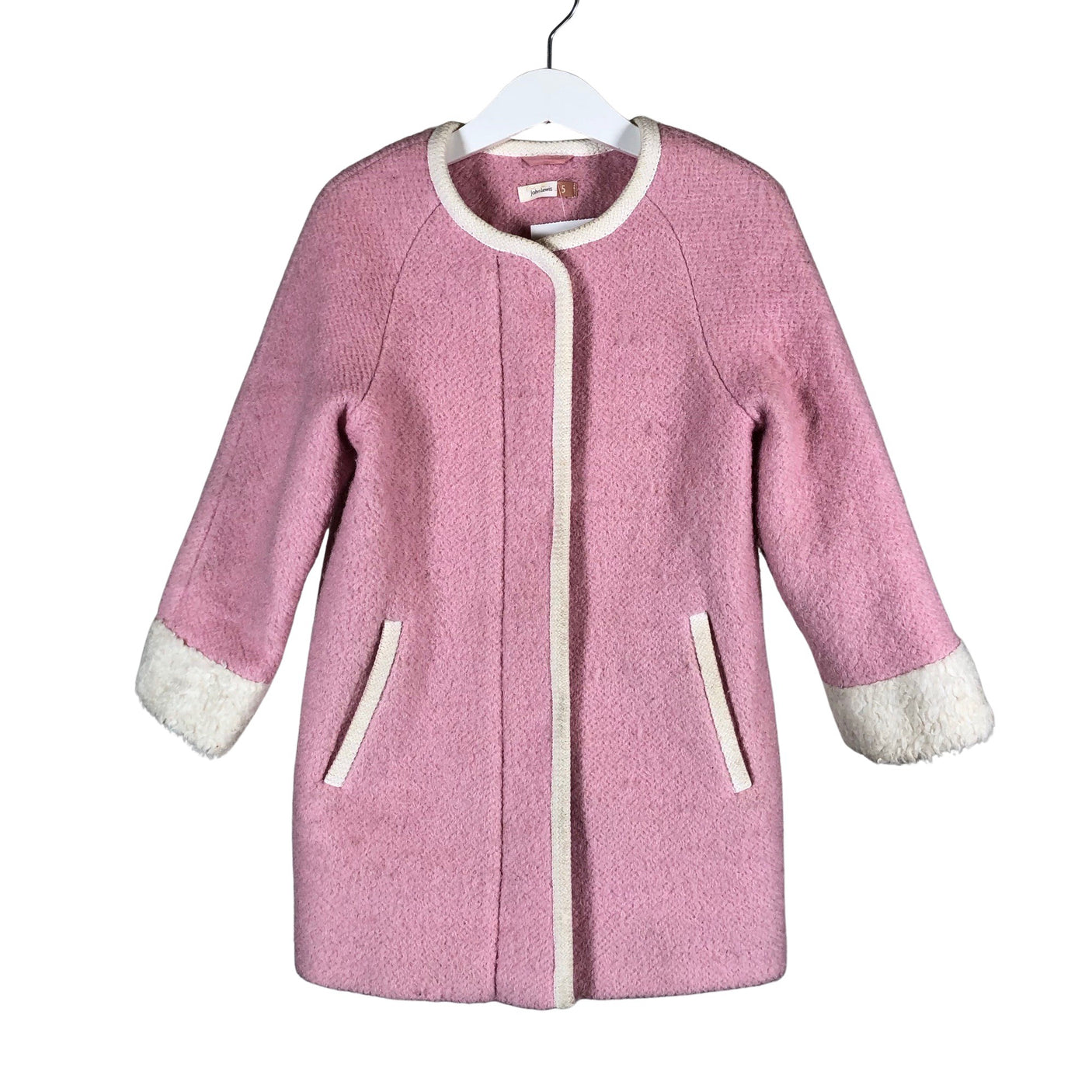 Unisex John Lewis - Villane mantel, suurus 104 - 110 - Heleroosa (1)