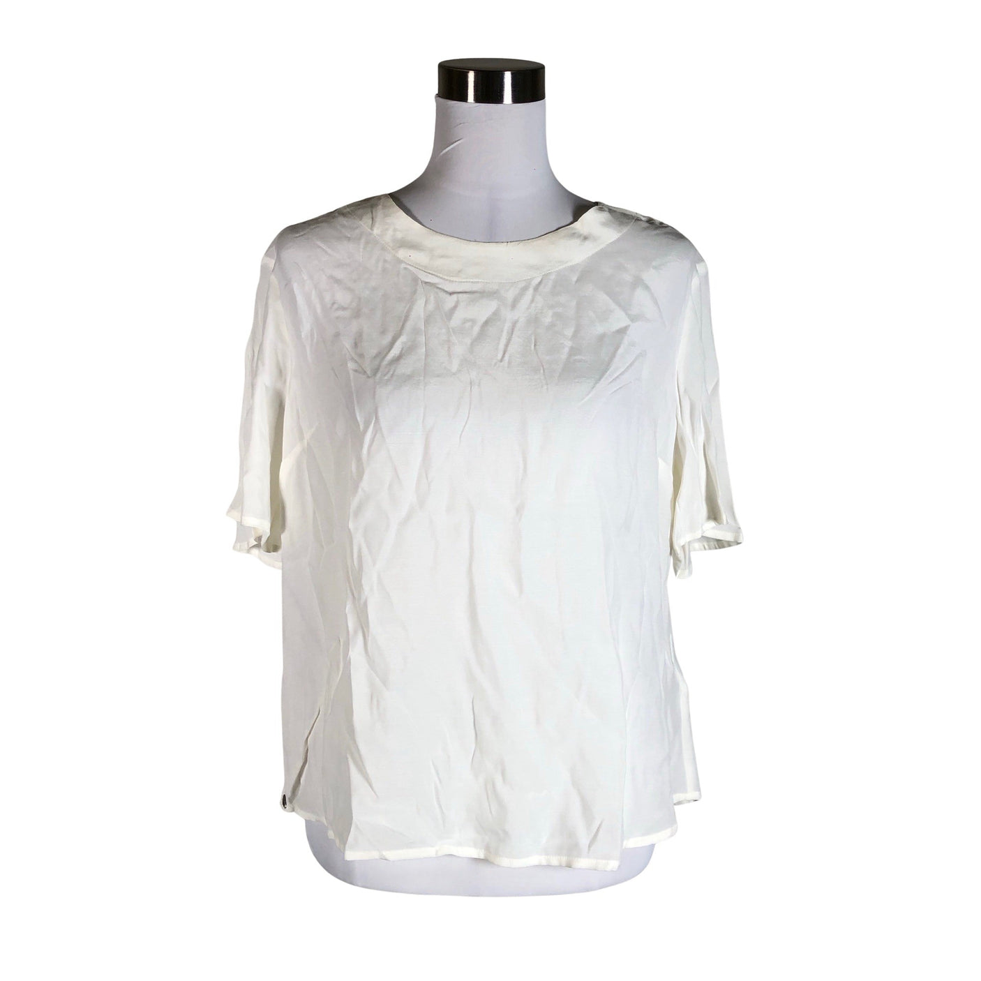 Unisex IVKO - Lühikeste käistega pluus, suurus 40 - Looduslik valge (1)