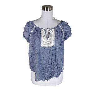 Unisex Abercrombie&Fitch - Lühikeste käistega pluus, suurus 34 - Sinine (1)