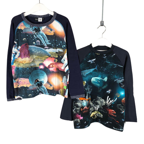 Unisex Molo Kids - Trikotaažist pluus, suurus 122 - 128 - Sinine ()
