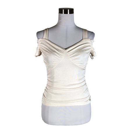 Unisex Guess - Lühikeste käistega pluus, suurus 36 - Looduslik valge ()